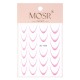 Стикер за нокти French/Ombre/French smile line Омбре дизайн Light pink SD-1930